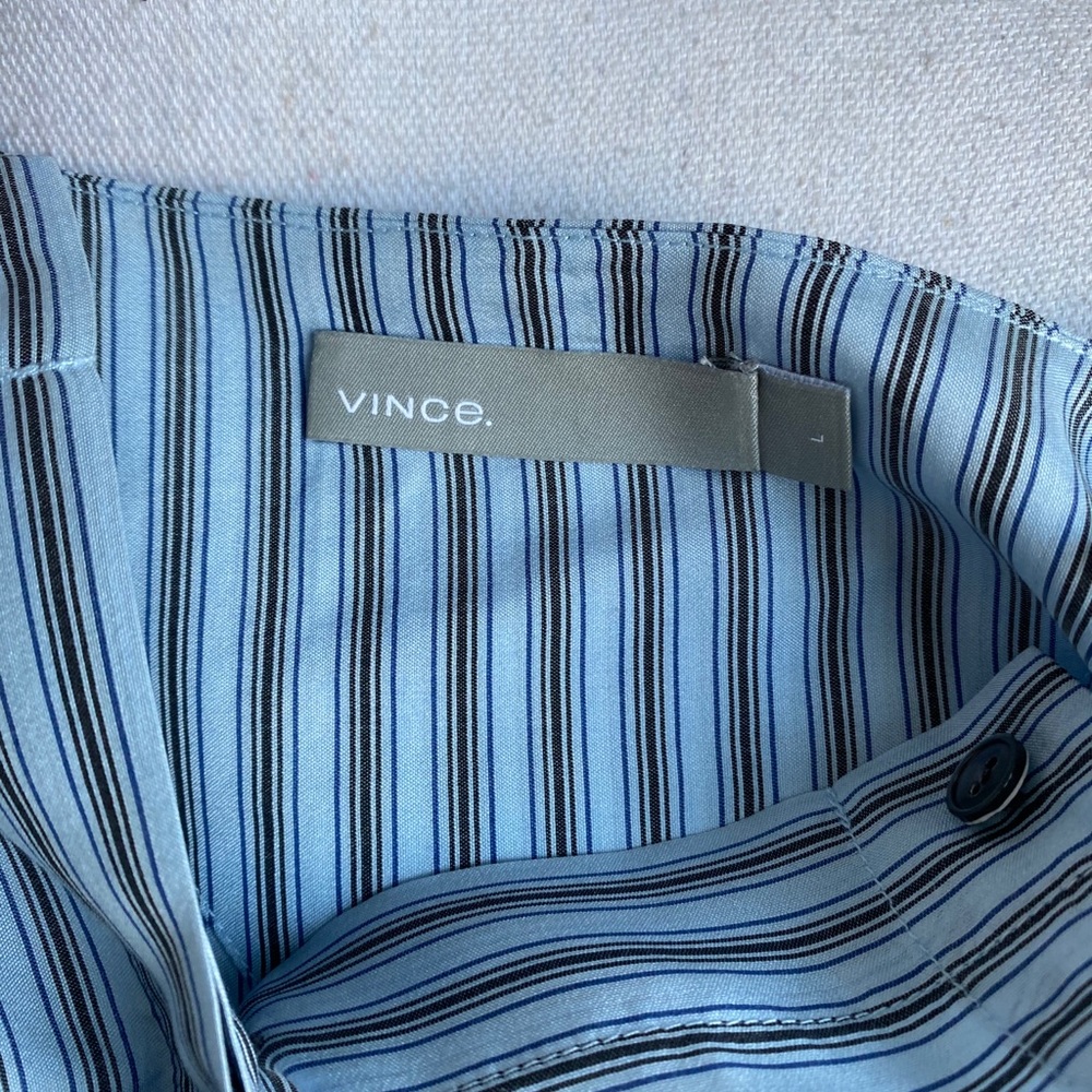 VINCE Womens Oversized Silk Button Down Shirt L - Picture 5 of 6